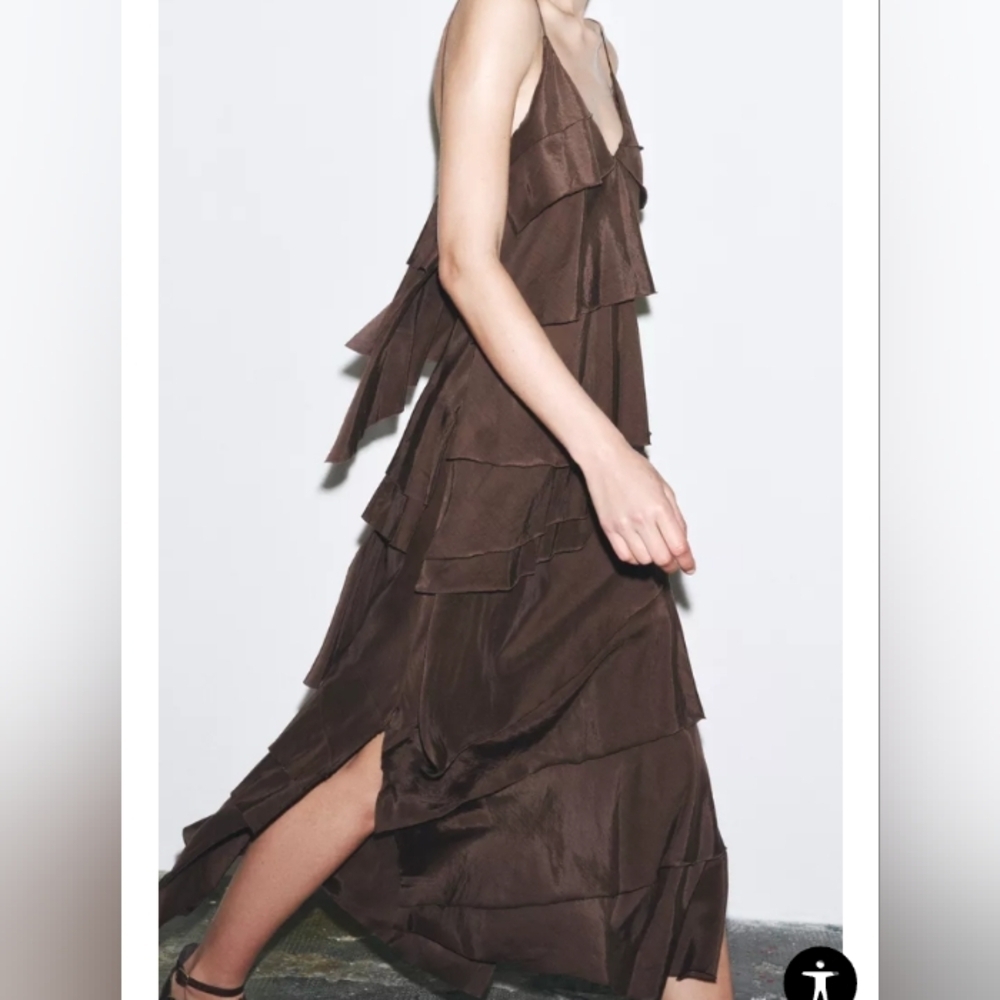 Zara ZW Collection Ruffled Dress - Picture 6 of 9